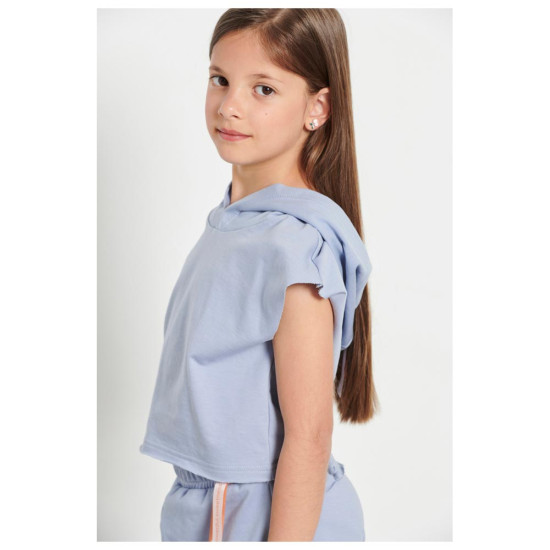 Bodytalk Παιδική αμάνικη μπλούζα Hooded Crop Top